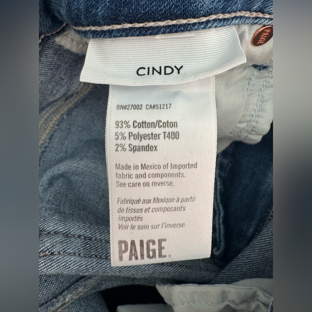 PAIGE Blue Cropped Jeans - Picture 8 of 9